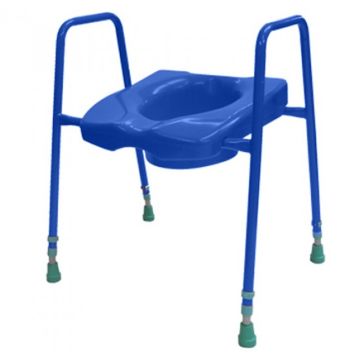 Blue Toilet Riser with Handles
