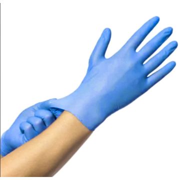 Sterile Nitrile Gloves Powder Free Blue - 50 Pairs Box - Medium
