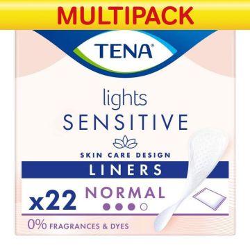 TENA Lights Sensitive Liner Normal - 22 Pack CASE OF 6