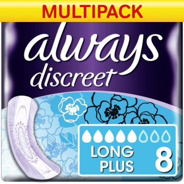 Always Discreet Pads Long Plus - Case Saver - 5 Packs of 8