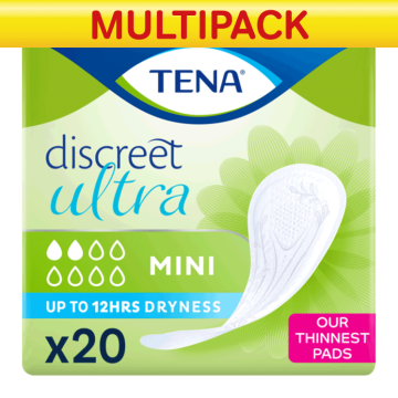 CASE SAVER TENA Discreet Ultra Pad Mini (10 Packs of 20)