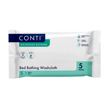 Conti® Bed Bathing Washcloths – Unscented – 5 cloths