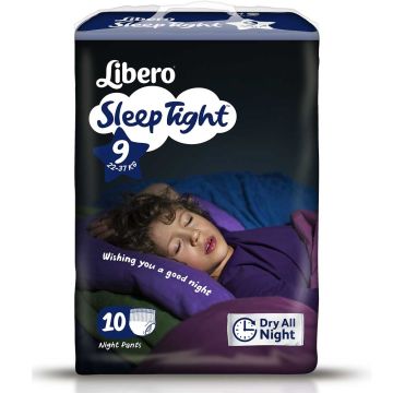 Libero Sleeptight 9 | 22 kg to 37 kg | Pack of 10