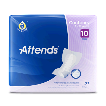 Attends Contours 10 Air Comfort -  Pack 21 - Packaging