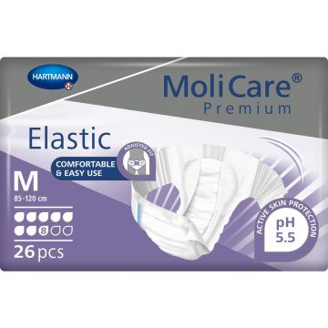 MoliCare Premium Elastic 8 Drop Slips - Medium - 26 Pack