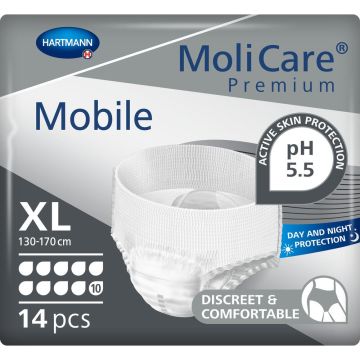 MoliCare Premium Mobile Pull-Up Pants - XL 10D - Pack of 14