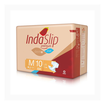 Medium Waist No 10 - Adult Tape On Incontinence Pads - Indaslip M10 - Pack 20