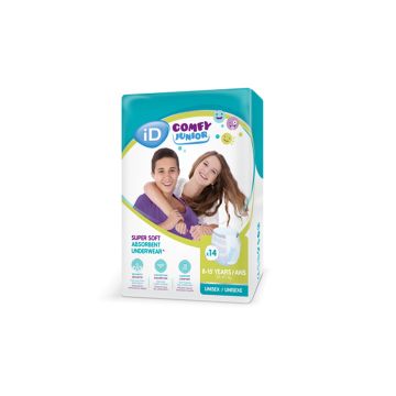 iD Comfy Junior | Age 8-15 | 14 Pack