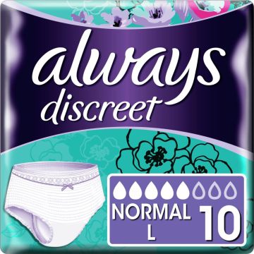 Always Discreet Pants Normal - Large - 10 Pack