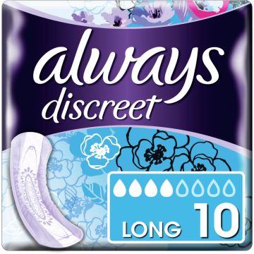 Always Discreet Pads Long - 10 Pack