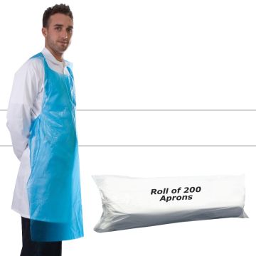 Primacare Disposable Aprons On A Roll White
