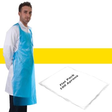 Primacare Disposable Flat Pack Aprons Yellow