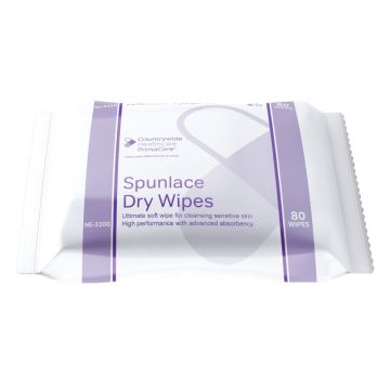 Primacare Spunlace Dry Wipes