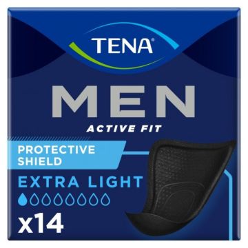 TENA Men Protective Shield Pads - 14 Pack