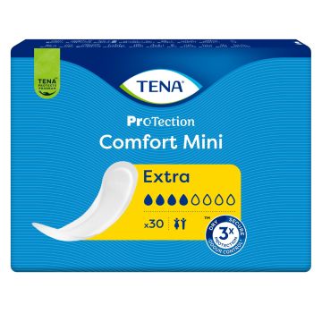 TENA Proskin Comfort Mini Extra Pads - 30 Pack