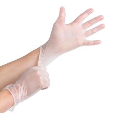 Vinyl Powder Free Disposable Gloves - Medium - 100 Pack