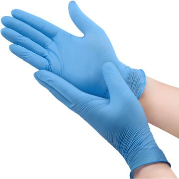 Blue Nitrile Powder Free Disposable Gloves - Medium - 100 Pack