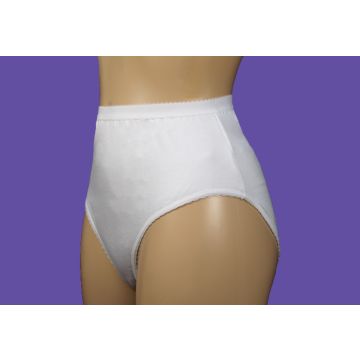 Ladies Washable Incontinence Pants - White - Medium