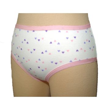 Girls Concealed Padded Pant | 215mls | Hearts Pattern | Age 7-8