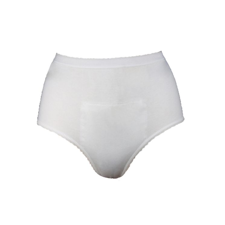 Ladies Incontinence Pouch Pants, White