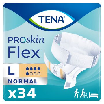 TENA Proskin Flex Normal Slips - Large - 34 Pack