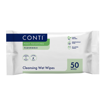 Conti Soft Dry Wipes, Large, 30cm x 32cm, Pack of 32
