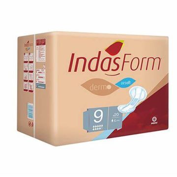 Indasform 9 Purple Shaped Pad 2100ml - Pack 20