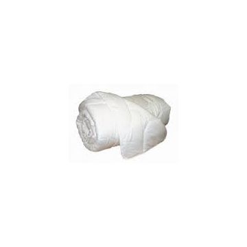Washable Quilted Duvet Cover - White - Single - Double - Double