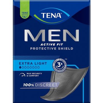 TENA Men Protective Shield Pads - Case Saver - 3 Packs of 14