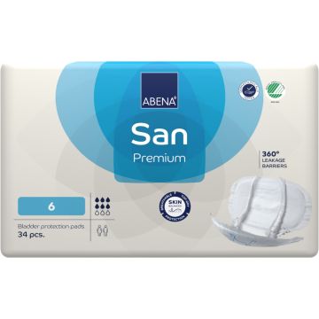 Abena San Premium Air Plus Plus No.6 Shaped Pad | Pack 34