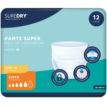 SureDry Pants Super - Medium - Pack 12
