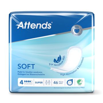 Attends Soft 4 Super Pads - 46 Pack