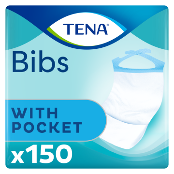 TENA Bibs 37x48cm S/M - Pack of 150