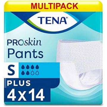 TENA Proskin Pants Plus Classic - Small - Case Saver - 4 Packs of 14