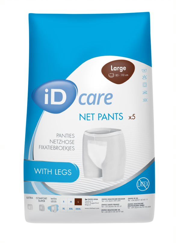 iD\u0020Care\u0020Net\u0020Pants\u0020with\u0020Legs\u0020\u002D\u0020Large\u0020\u002D\u0020Pack\u00205