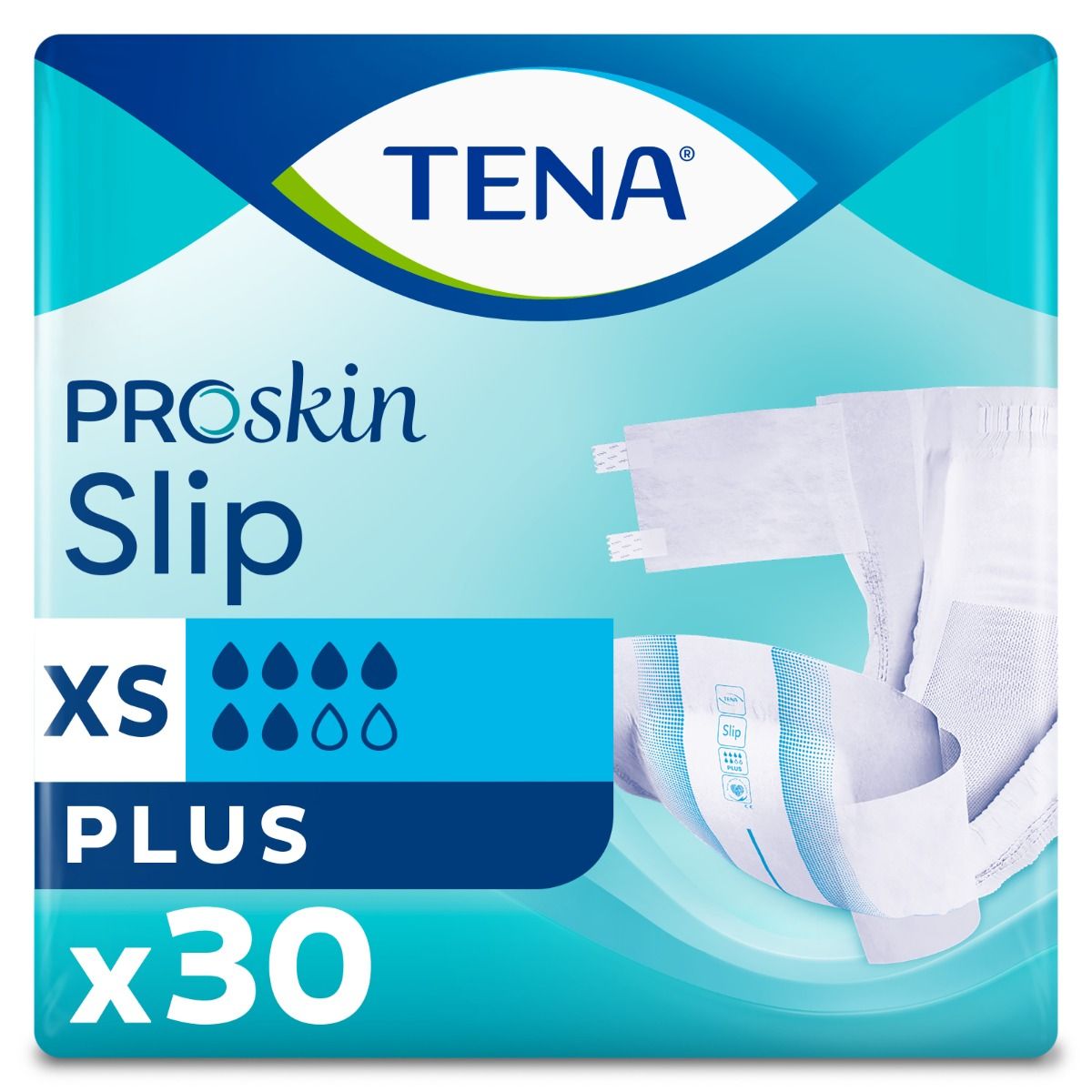 TENA\u0020Proskin\u0020Slip\u0020Plus\u0020\u002D\u0020XS\u0020\u002D\u002030\u0020Pack