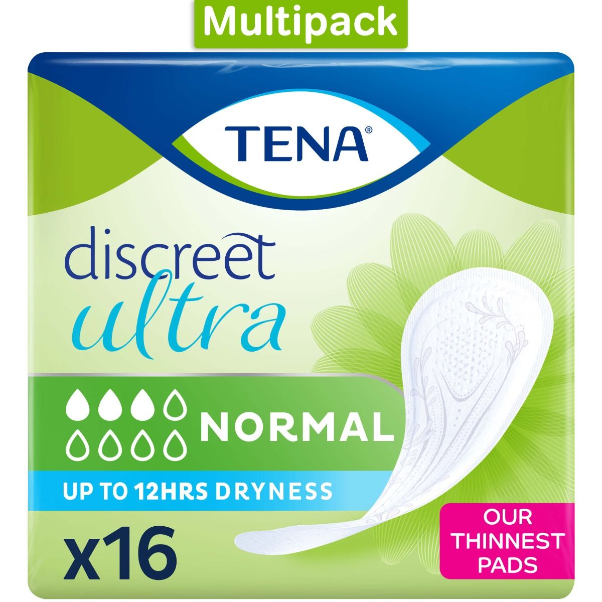 Tena\u0020Discreet\u0020Ultra\u0020Pad\u0020Normal\u0020\u002D\u0020Pack\u0020of\u002016\u0020\u002D\u0020CASE\u0020OF\u00208