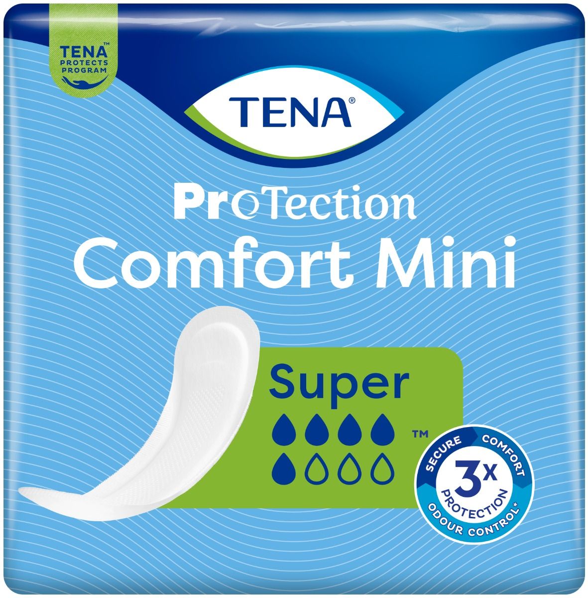 TENA\u0020Proskin\u0020Comfort\u0020Mini\u0020Super\u0020Pads\u0020\u002D\u002030\u0020Pack