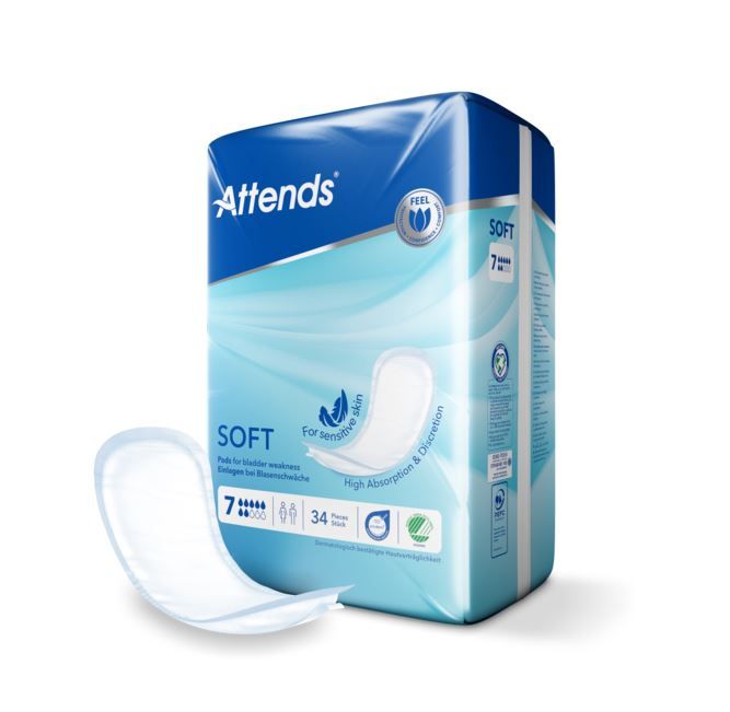 Attends\u0020Soft\u00207\u0020Pads\u0020\u002D\u002034\u0020Pack