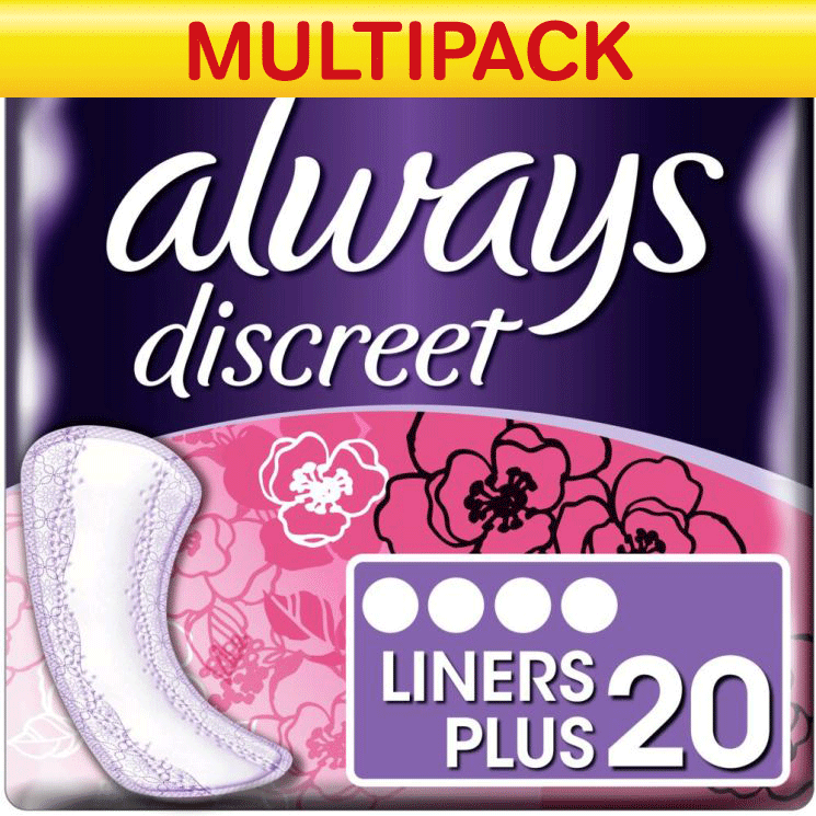 Always\u0020Discreet\u0020Liners\u0020Plus\u0020\u002D\u0020Case\u0020Saver\u0020\u002D\u00204\u0020Packs\u0020of\u002020
