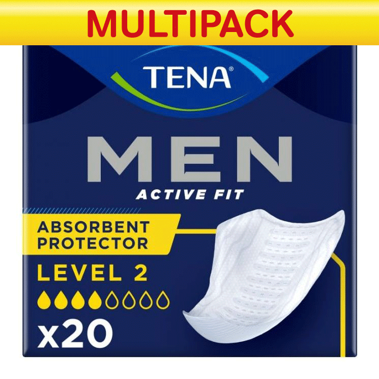TENA\u0020Men\u0020Level\u00202\u0020Absorbent\u0020Protector\u0020Pads\u0020\u002D\u0020Case\u0020Saver\u0020\u002D\u00206\u0020Packs\u0020of\u002020