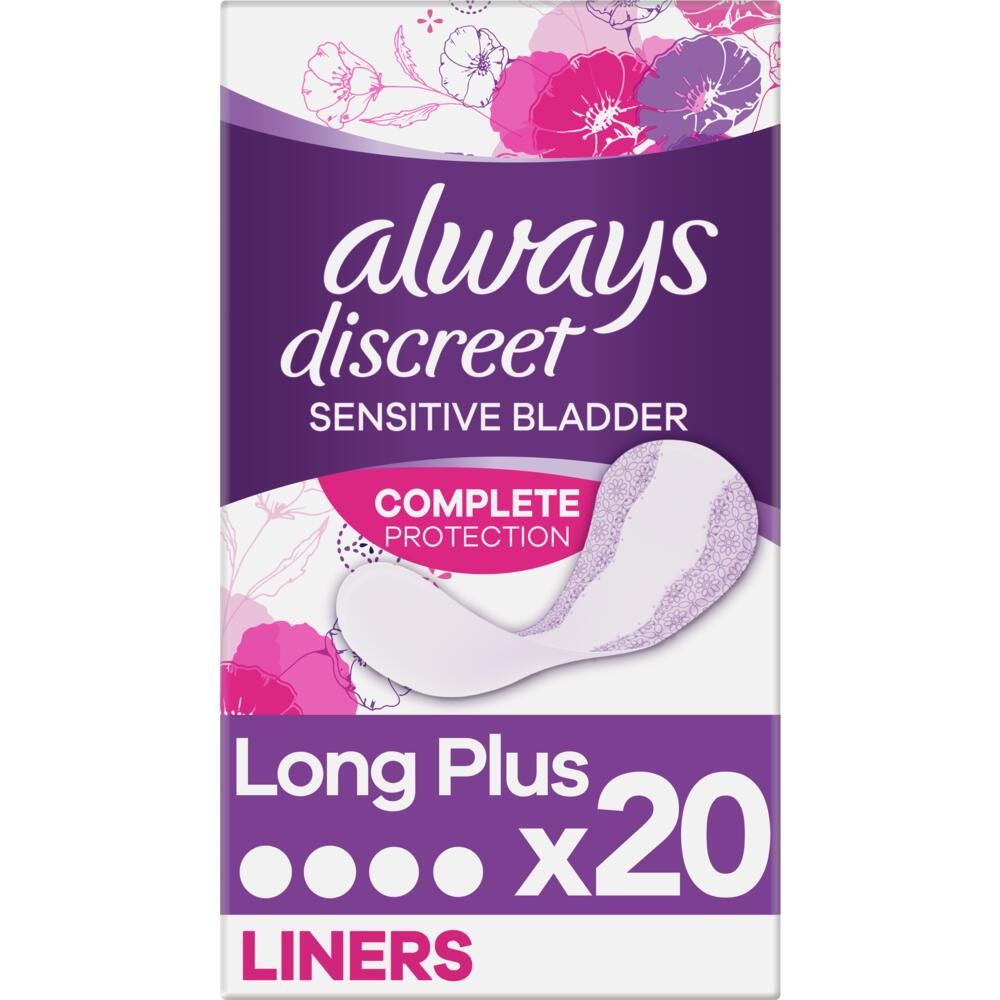 Always\u0020Discreet\u0020Liners\u0020Plus\u0020\u002D\u0020Case\u0020Saver\u0020\u002D\u00204\u0020Packs\u0020of\u002020