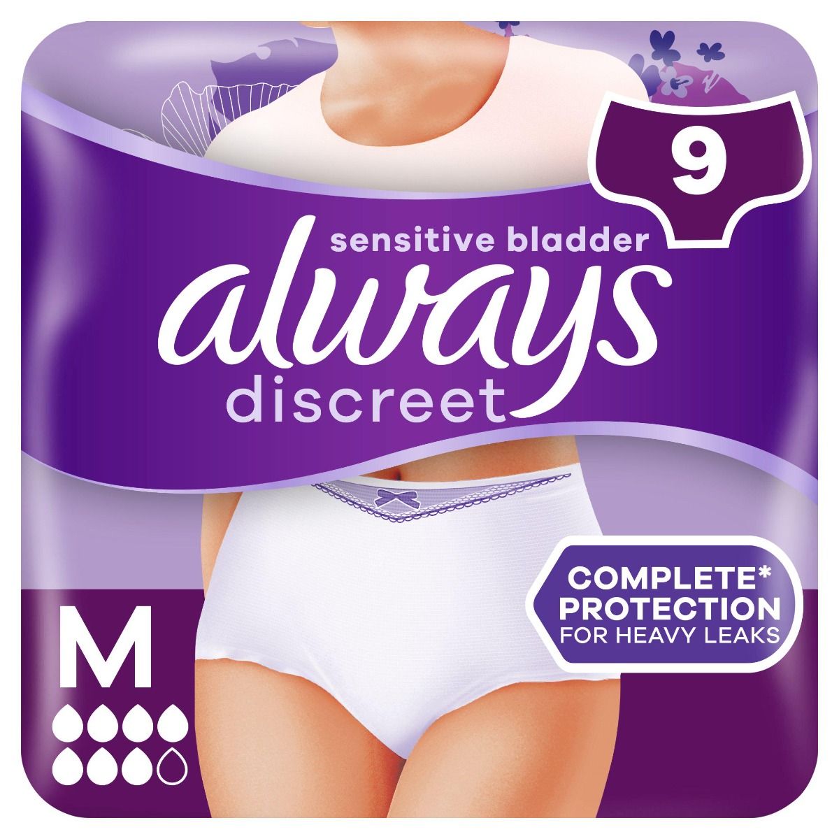 Always\u0020Discreet\u0020Pants\u0020Plus\u0020\u002D\u0020Medium\u0020\u002D\u00209\u0020Pack