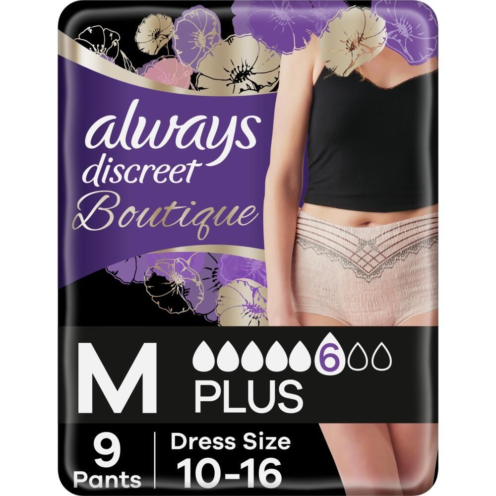 Always\u0020Discreet\u0020Boutique\u0020Pants\u0020Plus\u0020\u002D\u0020Medium\u0020\u002D\u00209\u0020Pack