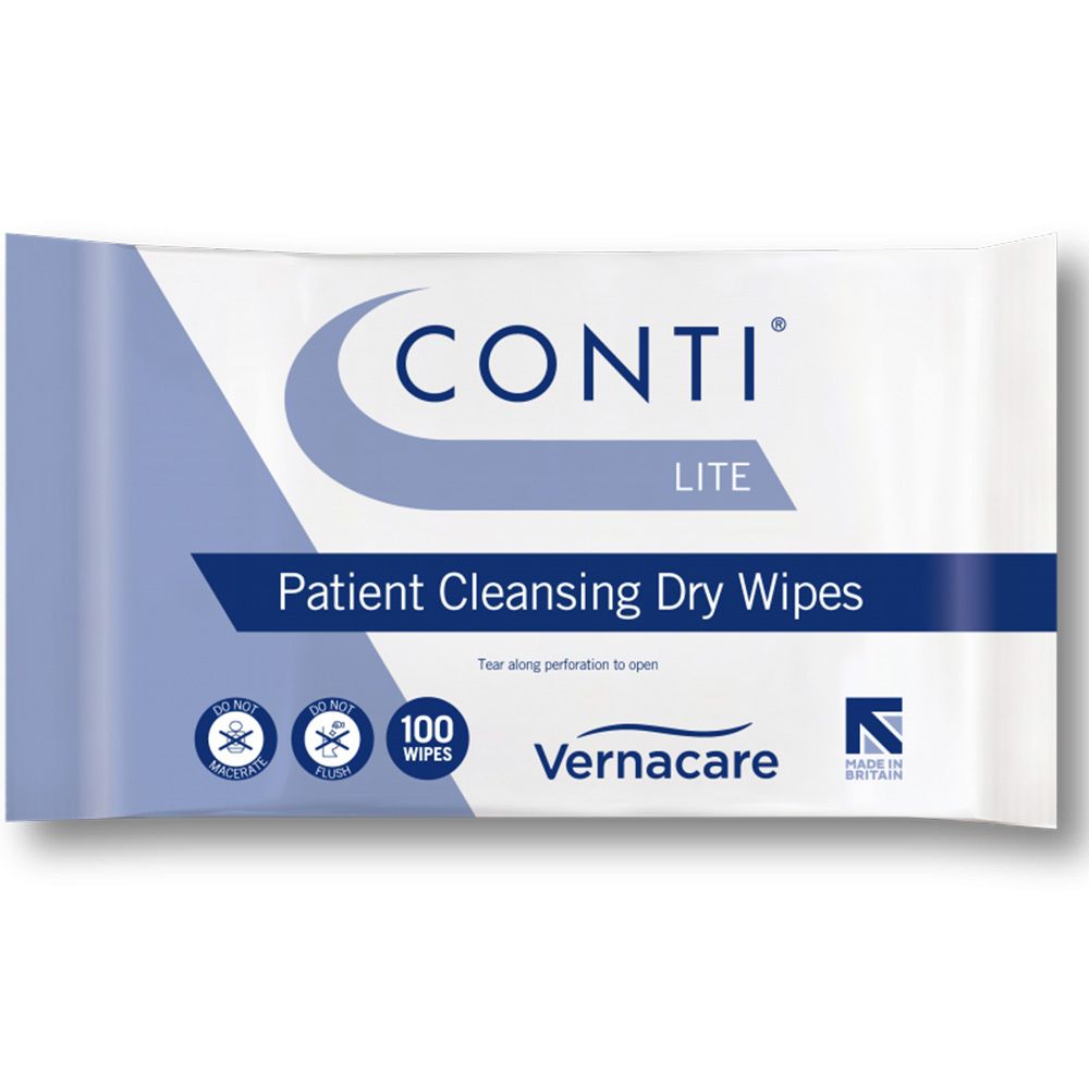 Conti\u0020Lite\u0020Patient\u0020Cleansing\u0020Dry\u0020Wipes\u0020\u002D\u0020Large\u0020\u002D\u0020100\u0020Pack