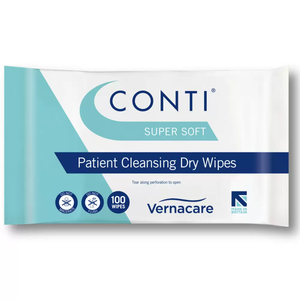 Synergy\u0020Conti\u0020Supersoft\u0020Large\u0020Dry\u0020Patient\u0020Cleansing\u0020Wipes\u0020\u002816\u0020Packs\u0020of\u0020100\u0029
