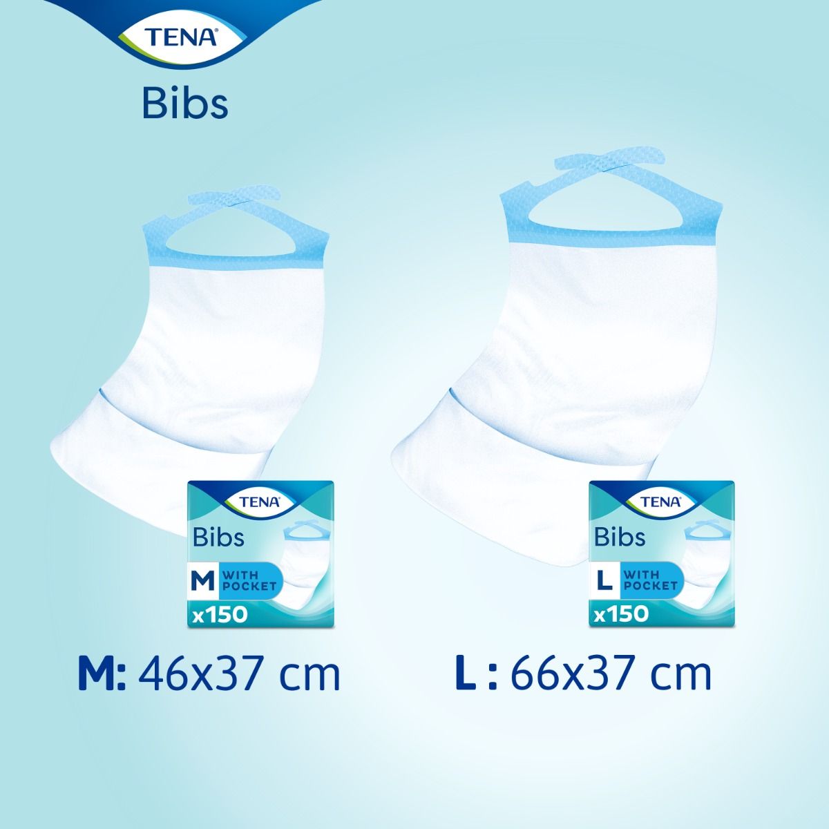 TENA\u0020Bibs\u0020\u002D\u0020Small\u002FMedium\u0020\u002D\u0020150\u0020Pack
