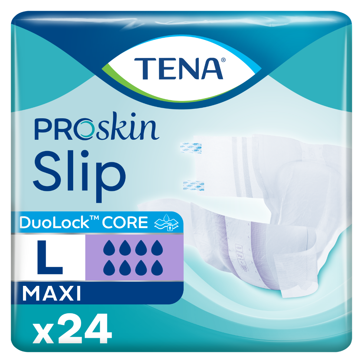 TENA\u0020Proskin\u0020Slip\u0020Maxi\u0020\u002D\u0020Large\u0020\u002D\u002024\u0020Pack