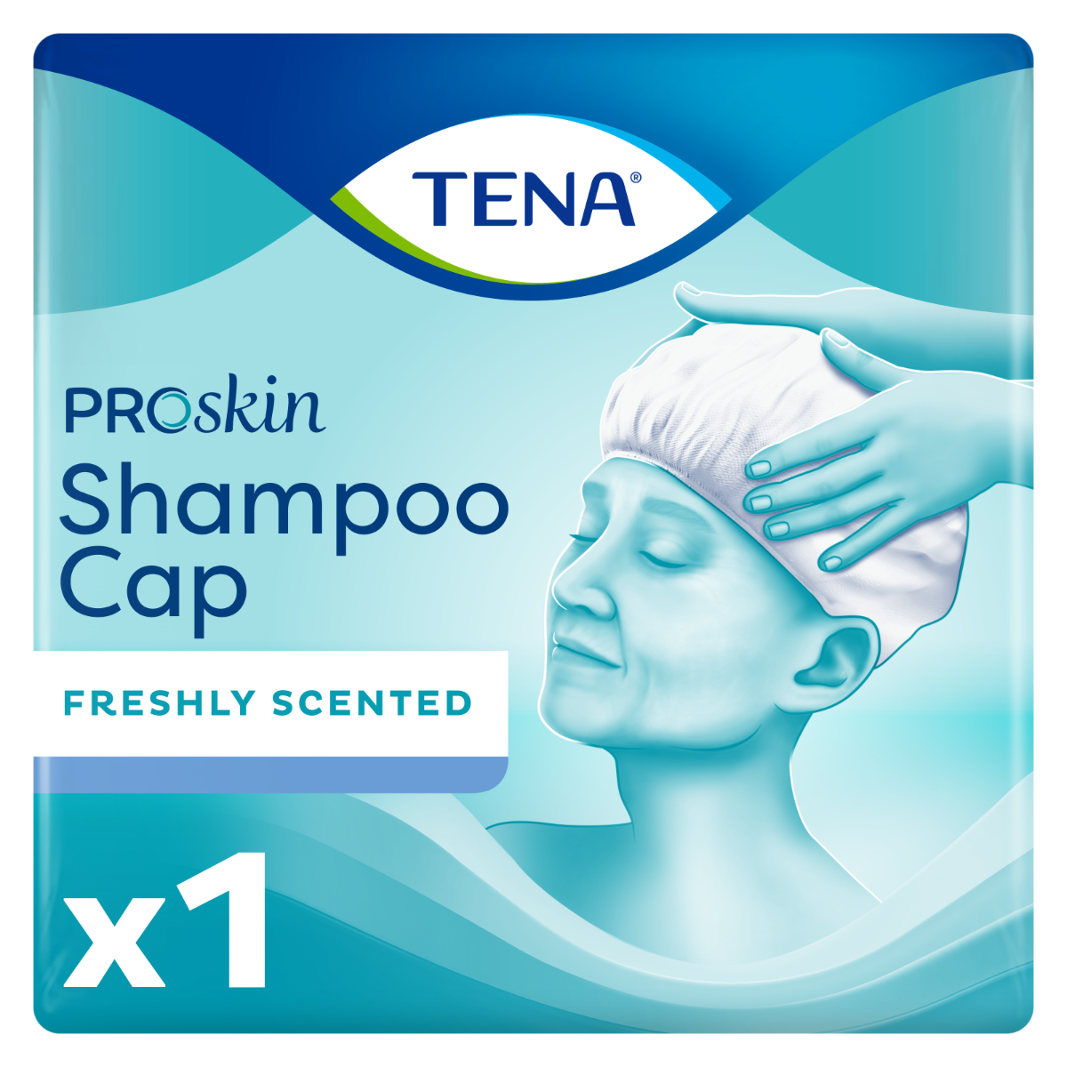 TENA\u0020Proskin\u0020Shampoo\u0020Cap\u0020\u002D\u00201\u0020Pack