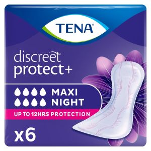 TENA Lady Discreet Maxi Night Pads - 6 Pack